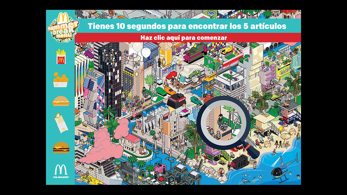 McDonald's Summer Break Menu advergame for d expósito & Partners